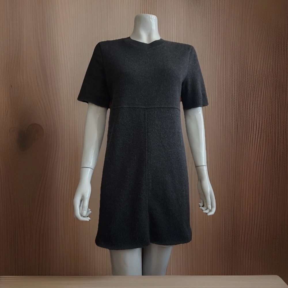 Zara Charcoal Short Sleeve Mini Dress